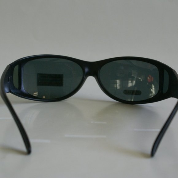 NWT Vintage 90's Rectangle Mid-Cover Polarized Sunglasses (M.Black) - Picture 4 of 5